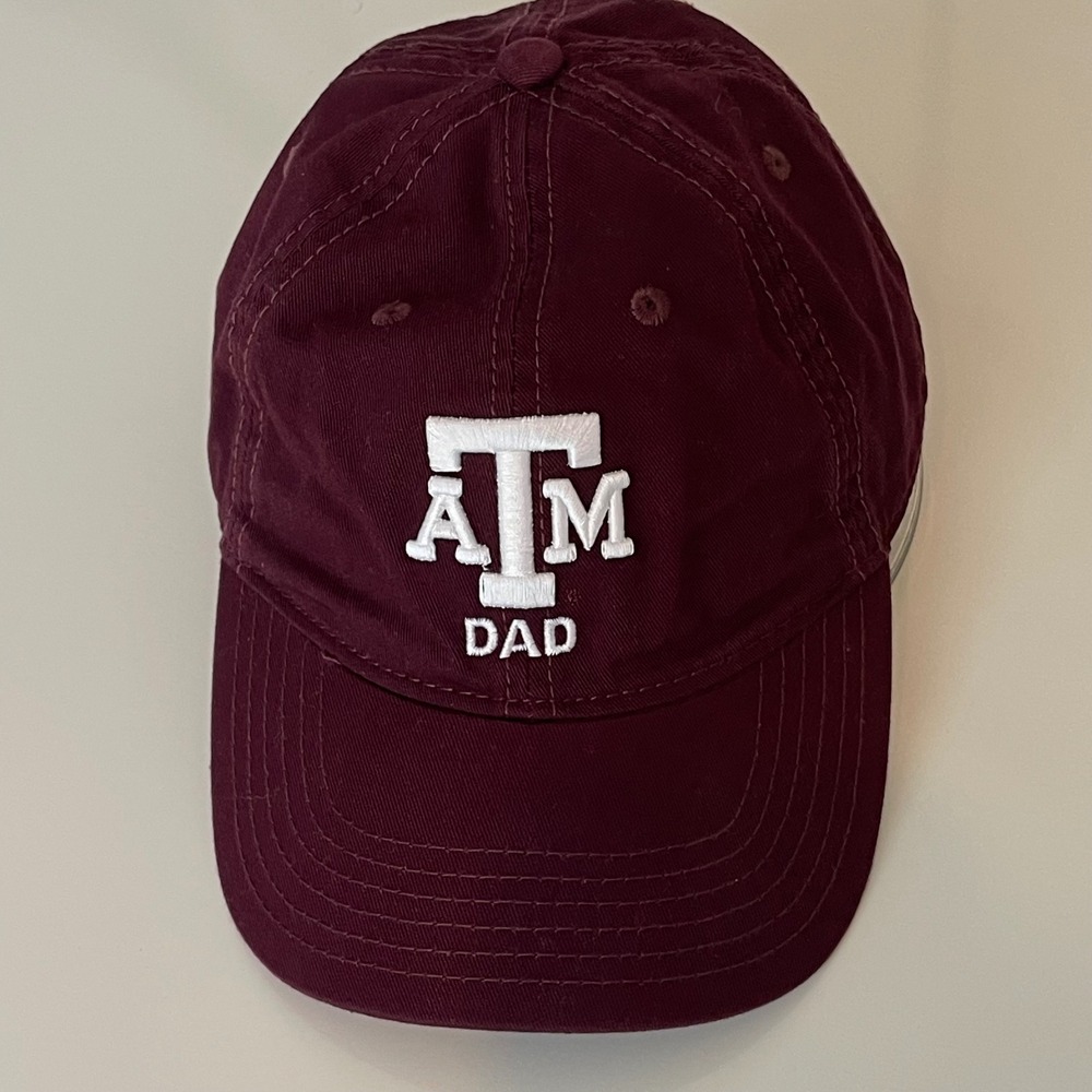 Texas A&M Maroon "ATM DAD" Legacy Embroidered Adjustable Baseball Cap NWOT